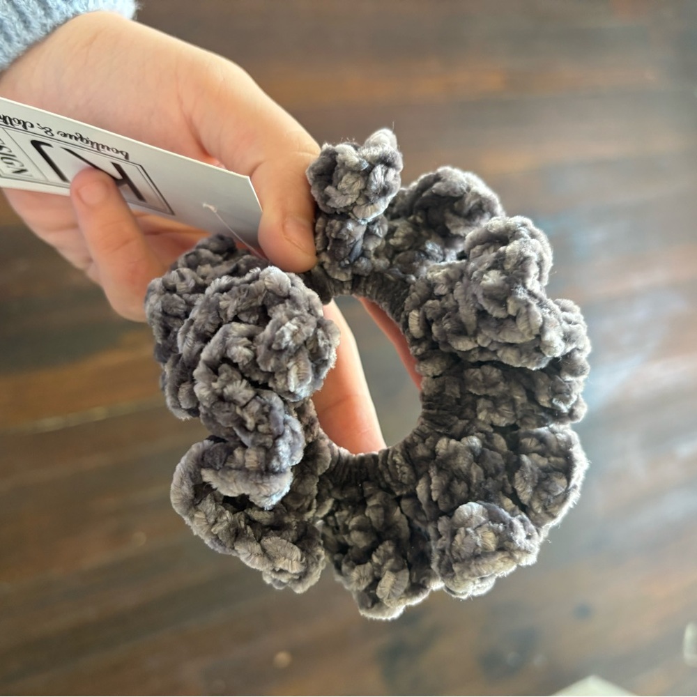 Velvet Crochet Scrunchie